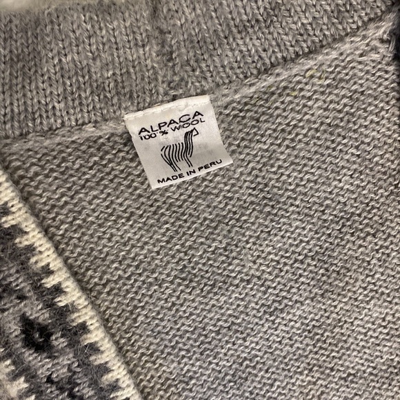 BUTTERY SOFT 100% ALPACA WOOL MADE IN PERU SHORT SLEEVE SWEATER - Picture 5 of 13